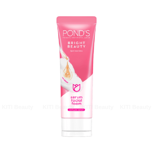 Sữa Rửa Mặt Sáng Hồng Rạng Rỡ Pond'S Bright Beauty Serum Facial Foam 100G